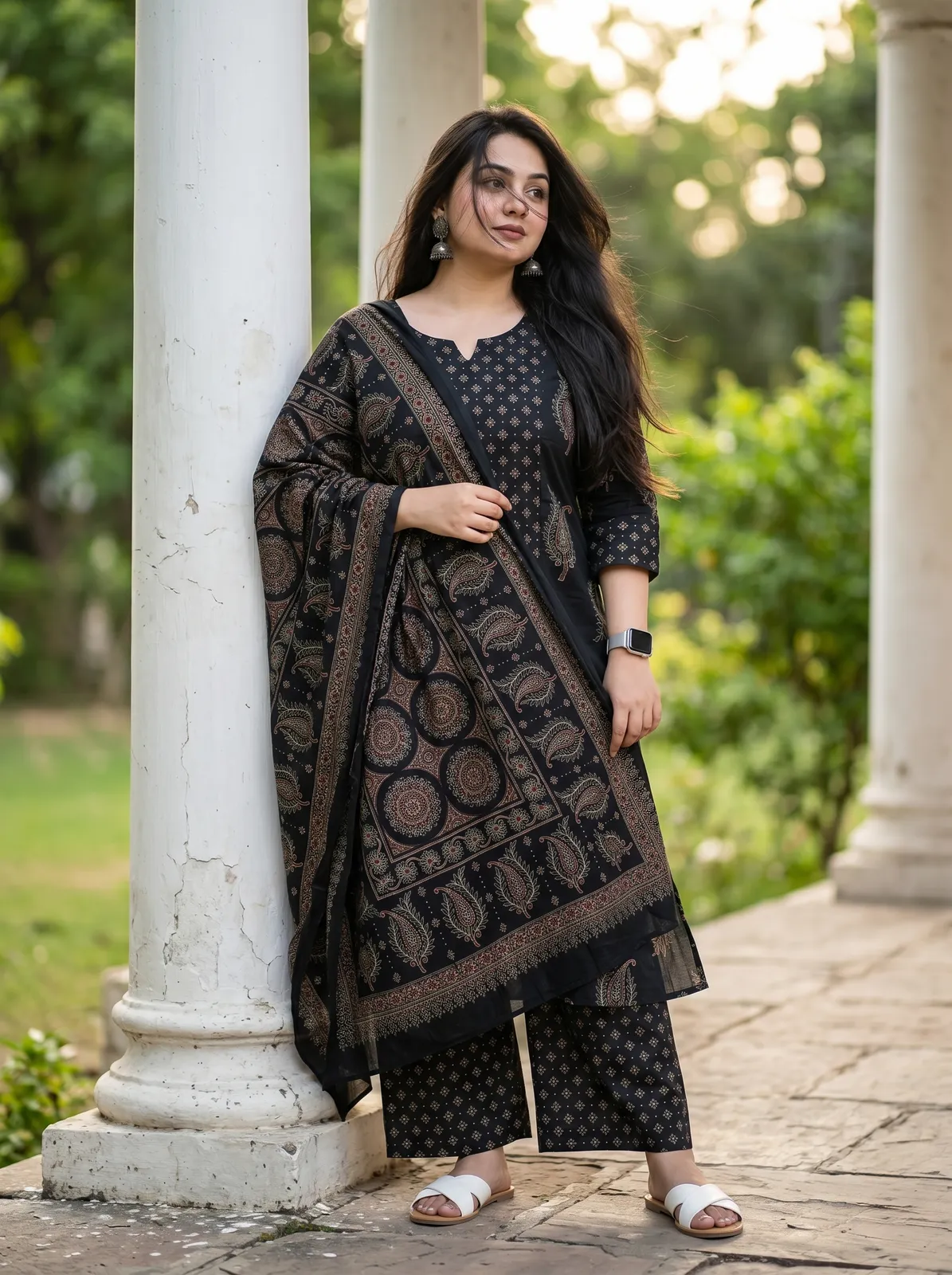 Top Bottom Dupetta Set